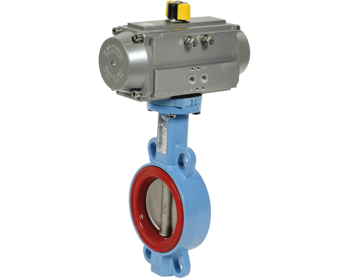 Ductile iron butterfly valve 1157 + RE/RES pneumatic actuator